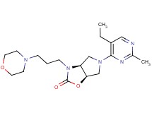 (3aS*,6aR*)-5-(5-ethyl-2-methylpyrimidin-4-yl)-3-(3-morpholin-4-ylpropyl)hexahydro-2H-pyrrolo[3,4-d][1,3]oxazol-2-one
