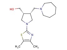 [(3R*,4R*)-4-(1-azepanylmethyl)-1-(4,5-dimethyl-1,3-thiazol-2-yl)-3-pyrrolidinyl]methanol