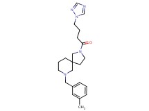 7-(3-methylbenzyl)-2-[4-(1H-1,2,4-triazol-1-yl)butanoyl]-2,7-diazaspiro[4.5]decane