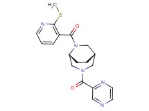 (1S*,5R*)-6-{[2-(methylthio)pyridin-3-yl]carbonyl}-3-(pyrazin-2-ylcarbonyl)-3,6-diazabicyclo[3.2.2]nonane