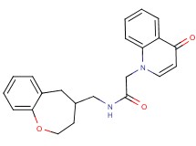2-(4-oxoquinolin-1(4H)-yl)-N-(2,3,4,5-tetrahydro-1-benzoxepin-4-ylmethyl)acetamide