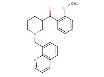 [2-(methylthio)phenyl][1-(8-quinolinylmethyl)-3-piperidinyl]methanone