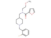 N-{[1-(2-fluorobenzyl)-4-piperidinyl]methyl}-N-(2-methoxyethyl)-2-furamide
