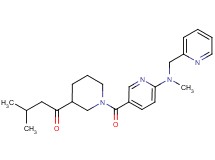 3-methyl-1-[1-({6-[methyl(pyridin-2-ylmethyl)amino]pyridin-3-yl}carbonyl)piperidin-3-yl]butan-1-one