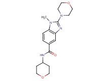 1-methyl-2-(4-morpholinyl)-N-(tetrahydro-2H-pyran-4-yl)-1H-benzimidazole-5-carboxamide
