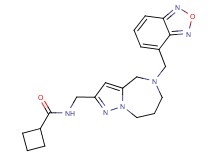 N-{[5-(2,1,3-benzoxadiazol-4-ylmethyl)-5,6,7,8-tetrahydro-4H-pyrazolo[1,5-a][1,4]diazepin-2-yl]methyl}cyclobutanecarboxamide
