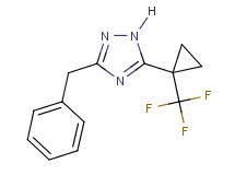 3-benzyl-5-[1-(trifluoromethyl)cyclopropyl]-1H-1,2,4-triazole