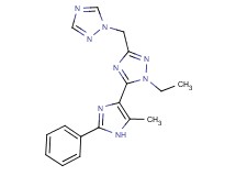 1-ethyl-5-(5-methyl-2-phenyl-1H-imidazol-4-yl)-3-(1H-1,2,4-triazol-1-ylmethyl)-1H-1,2,4-triazole