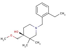 (4S*)-1-(2-ethylbenzyl)-4-(methoxymethyl)-3,3-dimethylpiperidin-4-ol