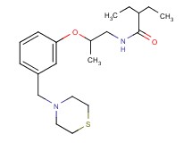 2-ethyl-N-{2-[3-(4-thiomorpholinylmethyl)phenoxy]propyl}butanamide