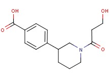4-[1-(3-hydroxypropanoyl)piperidin-3-yl]benzoic acid