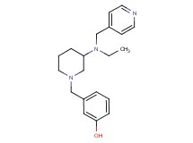 3-({3-[ethyl(4-pyridinylmethyl)amino]-1-piperidinyl}methyl)phenol