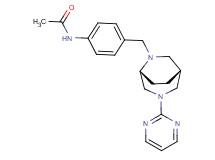 N-(4-{[(1R*,5R*)-3-(2-pyrimidinyl)-3,6-diazabicyclo[3.2.2]non-6-yl]methyl}phenyl)acetamide