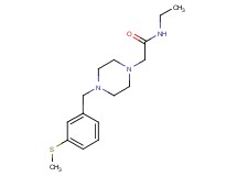 N-ethyl-2-{4-[3-(methylthio)benzyl]-1-piperazinyl}acetamide
