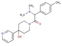 1-[(dimethylamino)(4-methylphenyl)acetyl]-4-(3-pyridinyl)-4-piperidinol