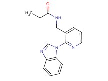 N-{[2-(1H-benzimidazol-1-yl)-3-pyridinyl]methyl}propanamide