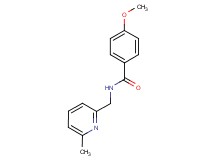 4-methoxy-N-[(6-methyl-2-pyridinyl)methyl]benzamide trifluoroacetate