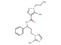 5-methyl-N-[3-(2-methyl-1H-imidazol-1-yl)-1-phenylpropyl]-1-propyl-1H-pyrazole-4-carboxamide