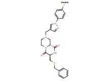 (3R,9aR)-3-[(benzylthio)methyl]-8-{[1-(4-fluorophenyl)-1H-pyrazol-4-yl]methyl}tetrahydro-2H-pyrazino[1,2-a]pyrazine-1,4(3H,6H)-dione