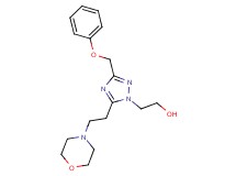 2-[5-(2-morpholin-4-ylethyl)-3-(phenoxymethyl)-1H-1,2,4-triazol-1-yl]ethanol
