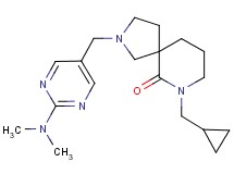 7-(cyclopropylmethyl)-2-{[2-(dimethylamino)-5-pyrimidinyl]methyl}-2,7-diazaspiro[4.5]decan-6-one