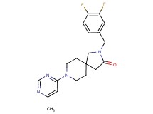 2-(3,4-difluorobenzyl)-8-(6-methyl-4-pyrimidinyl)-2,8-diazaspiro[4.5]decan-3-one