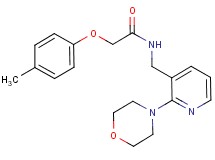 2-(4-methylphenoxy)-N-{[2-(4-morpholinyl)-3-pyridinyl]methyl}acetamide