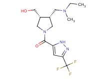 ((3R*,4R*)-4-{[ethyl(methyl)amino]methyl}-1-{[3-(trifluoromethyl)-1H-pyrazol-5-yl]carbonyl}-3-pyrrolidinyl)methanol
