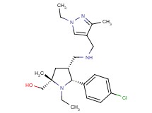 [(2S*,4R*,5R*)-5-(4-chlorophenyl)-1-ethyl-4-({[(1-ethyl-3-methyl-1H-pyrazol-4-yl)methyl]amino}methyl)-2-methyl-2-pyrrolidinyl]methanol