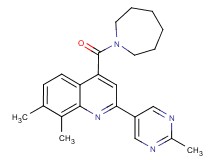 4-(azepan-1-ylcarbonyl)-7,8-dimethyl-2-(2-methylpyrimidin-5-yl)quinoline