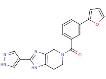 5-[3-(2-furyl)benzoyl]-2-(1H-pyrazol-4-yl)-4,5,6,7-tetrahydro-1H-imidazo[4,5-c]pyridine