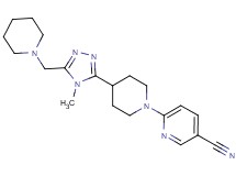 6-{4-[4-methyl-5-(piperidin-1-ylmethyl)-4H-1,2,4-triazol-3-yl]piperidin-1-yl}nicotinonitrile