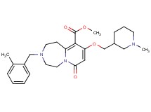 methyl 3-(2-methylbenzyl)-9-[(1-methyl-3-piperidinyl)methoxy]-7-oxo-1,2,3,4,5,7-hexahydropyrido[1,2-d][1,4]diazepine-10-carboxylate