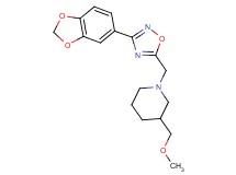 1-{[3-(1,3-benzodioxol-5-yl)-1,2,4-oxadiazol-5-yl]methyl}-3-(methoxymethyl)piperidine