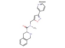 (3R)-N-methyl-N-{[3-(3-pyridinyl)-5-isoxazolyl]methyl}-1,2,3,4-tetrahydro-3-isoquinolinecarboxamide hydrochloride