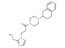 1-[3-(2-ethyl-1H-imidazol-1-yl)propanoyl]-4-(1,2,3,4-tetrahydro-2-naphthalenyl)piperazine