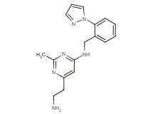 6-(2-aminoethyl)-2-methyl-N-[2-(1H-pyrazol-1-yl)benzyl]pyrimidin-4-amine