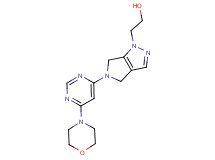 2-[5-(6-morpholin-4-ylpyrimidin-4-yl)-5,6-dihydropyrrolo[3,4-c]pyrazol-1(4H)-yl]ethanol