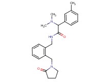 2-(dimethylamino)-2-(3-methylphenyl)-N-{2-[(2-oxo-1-pyrrolidinyl)methyl]benzyl}acetamide
