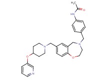 N-(4-{[7-{[4-(3-pyridinyloxy)-1-piperidinyl]methyl}-2,3-dihydro-1,4-benzoxazepin-4(5H)-yl]methyl}phenyl)acetamide