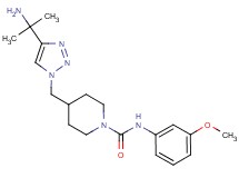 4-{[4-(1-amino-1-methylethyl)-1H-1,2,3-triazol-1-yl]methyl}-N-(3-methoxyphenyl)-1-piperidinecarboxamide trifluoroacetate