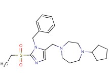 1-{[1-benzyl-2-(ethylsulfonyl)-1H-imidazol-5-yl]methyl}-4-cyclopentyl-1,4-diazepane