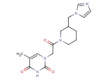 1-{2-[3-(1H-imidazol-1-ylmethyl)-1-piperidinyl]-2-oxoethyl}-5-methyl-2,4(1H,3H)-pyrimidinedione