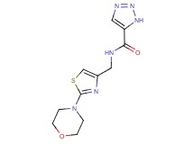 N-{[2-(4-morpholinyl)-1,3-thiazol-4-yl]methyl}-1H-1,2,3-triazole-5-carboxamide