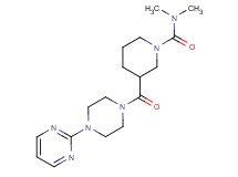 N,N-dimethyl-3-{[4-(2-pyrimidinyl)-1-piperazinyl]carbonyl}-1-piperidinecarboxamide