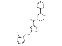 1-({5-[(2-fluorophenoxy)methyl]-1H-pyrazol-3-yl}carbonyl)-3-phenylpiperazine