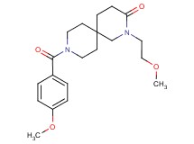 9-(4-methoxybenzoyl)-2-(2-methoxyethyl)-2,9-diazaspiro[5.5]undecan-3-one