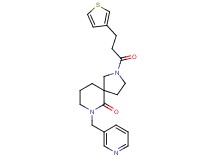 7-(3-pyridinylmethyl)-2-[3-(3-thienyl)propanoyl]-2,7-diazaspiro[4.5]decan-6-one