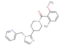 2-({2-[1-(2-methoxy-6-methylbenzoyl)-4-piperidinyl]-1H-imidazol-1-yl}methyl)pyridine