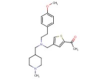 1-[4-({[2-(4-methoxyphenyl)ethyl][(1-methyl-4-piperidinyl)methyl]amino}methyl)-2-thienyl]ethanone